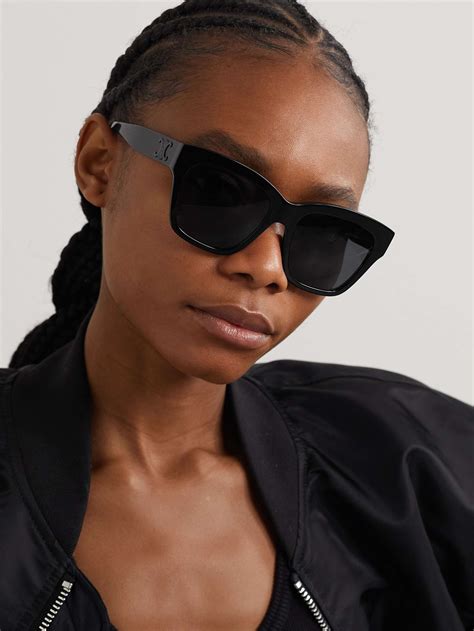 Celine Triomphe Square Acetate Sunglasses 